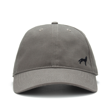 Charcoal Canvas Cap Front Image on white background