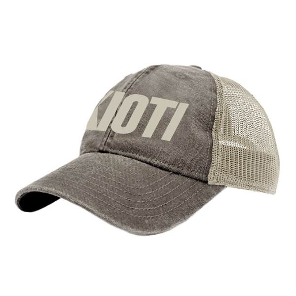 Washed Grey Cap with KIOTI logo on the front