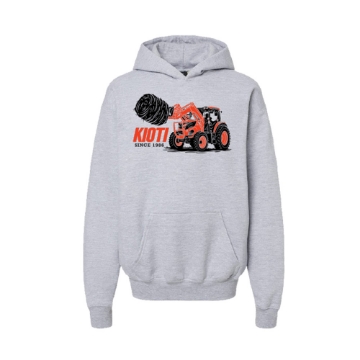 Since 1986 Youth Sweatshirt product image with KIOTI Tractor logo on the front