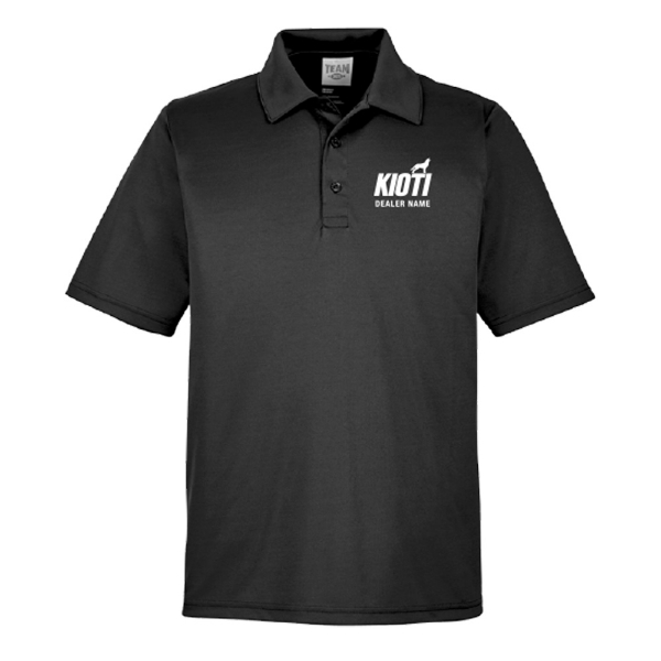 Dealer Custom Men's Polo Front Product Image with KIOTI logo on the left chest