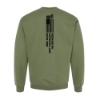 KIOTI American Land Crewneck Sweatshirt with American flag and slogan graphic on back