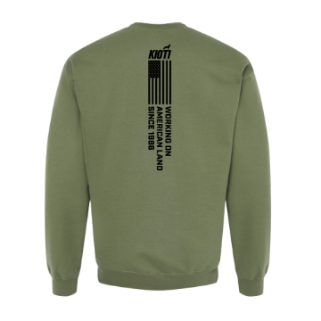 KIOTI American Land Crewneck Sweatshirt with front KIOTI logo in black