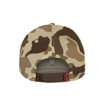 KIOTI rope snapback with tonal camo design and logo detail on front