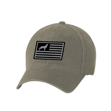 KIOTI canvas cap with flag-style logo design on front