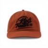 Rustic Orange Cap from a centered front view