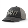 Washed Grey Cap at an angle with mesh back visible